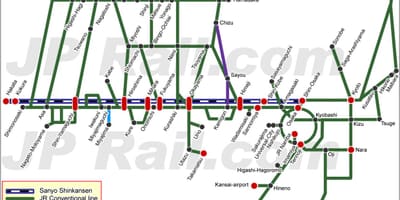Саньйо сінкансен карті